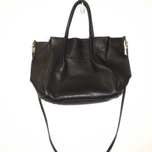 Oliveve Black Leather Tote